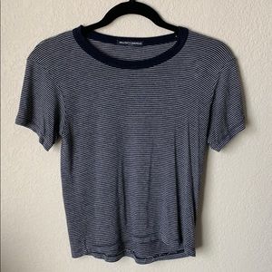 Brandy Melville Navy Striped Tee